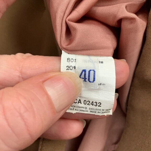 Vintage Camel Pleated High Rise Asymmetric Waist Midi Skirt - Picture 11 of 15